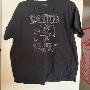 Led Zeppelin Black Short Sleeve Tee